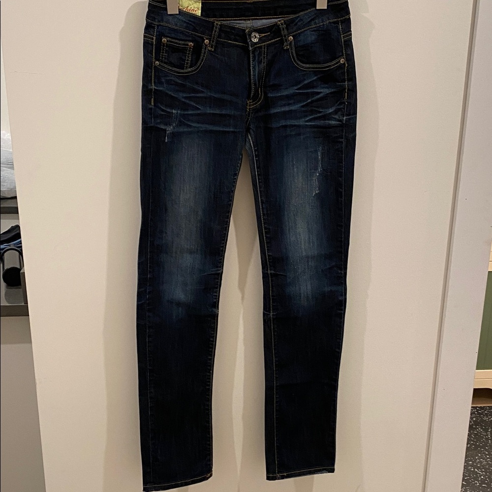 Machine Women's Dark Blue Skinny Jeans